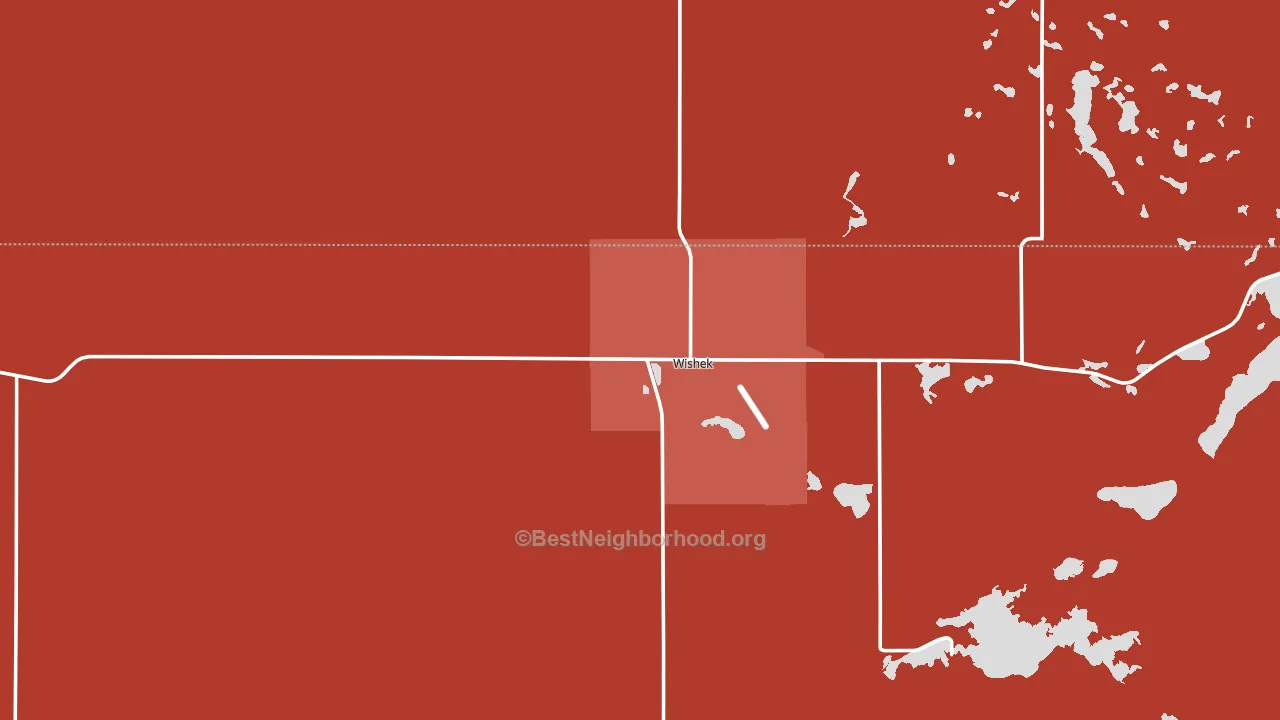 58495, ND block-group political-lean map