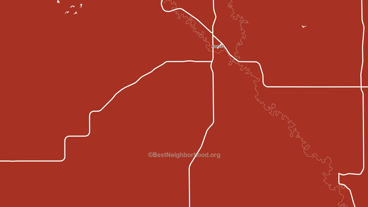 58520, ND block-group political-lean map