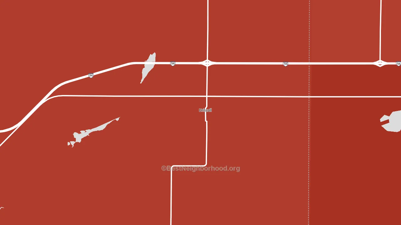 58532, ND block-group political-lean map