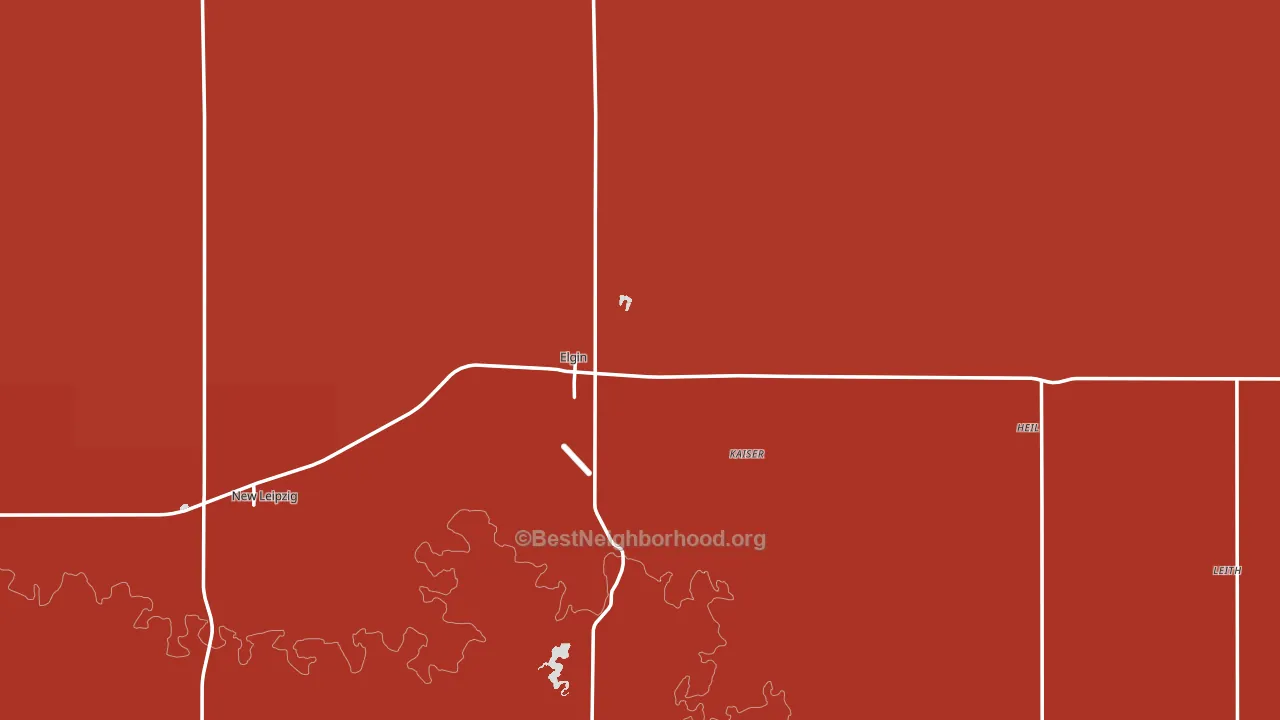 58533, ND block-group political-lean map