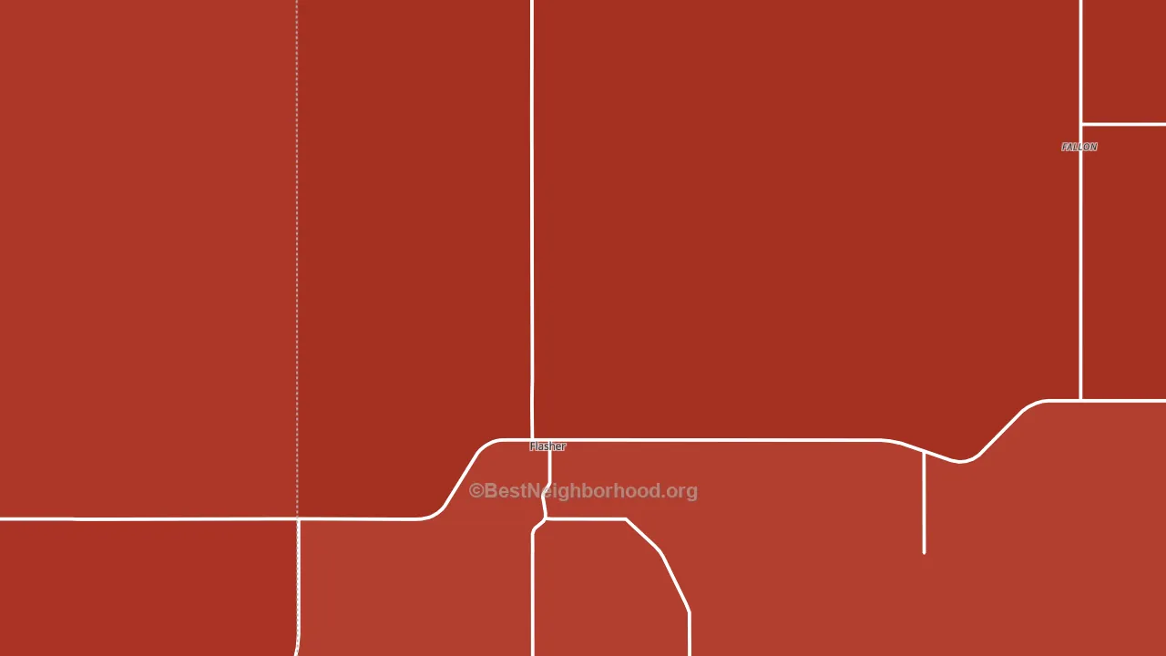 58535, ND block-group political-lean map