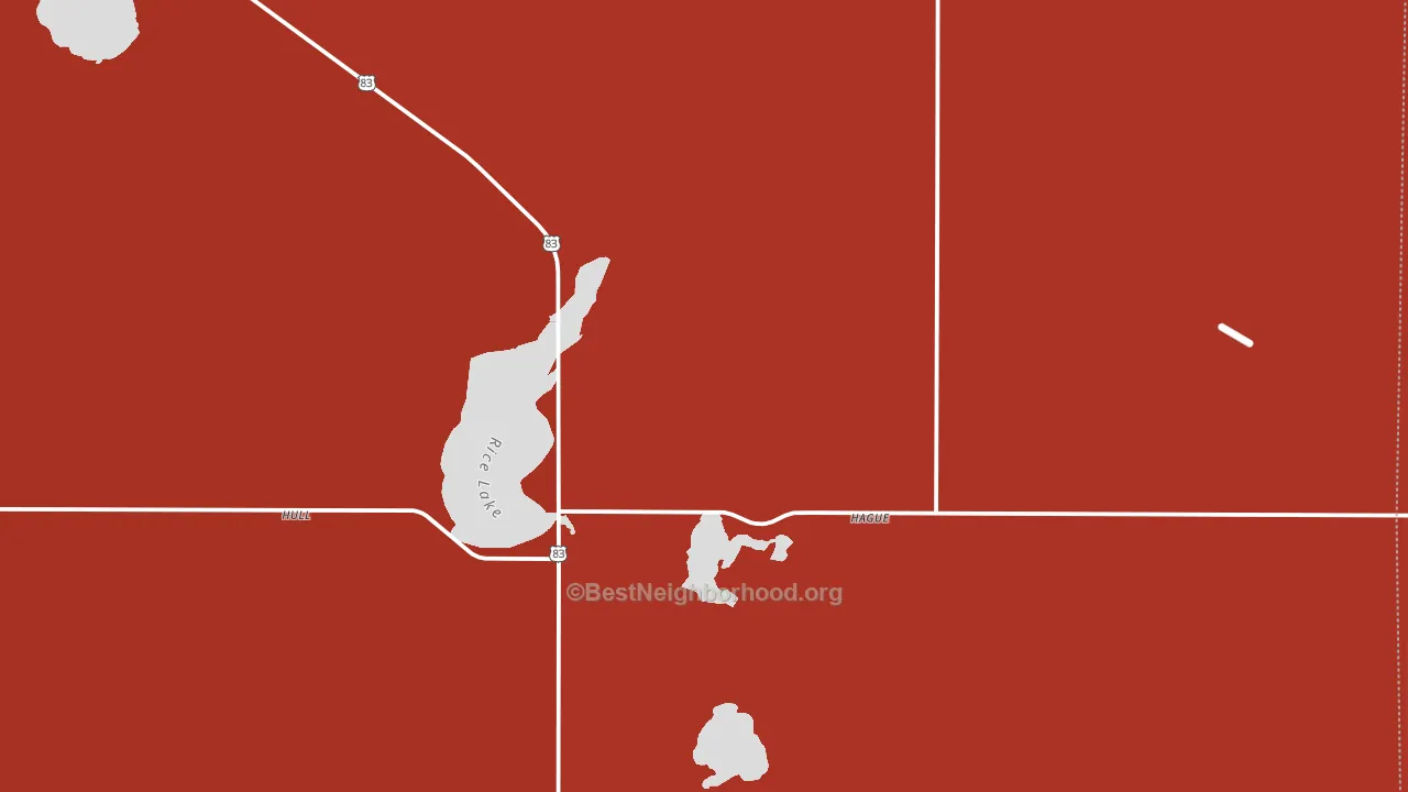 58542, ND block-group political-lean map