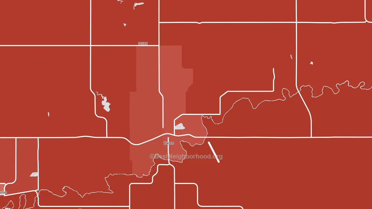 58545, ND block-group political-lean map