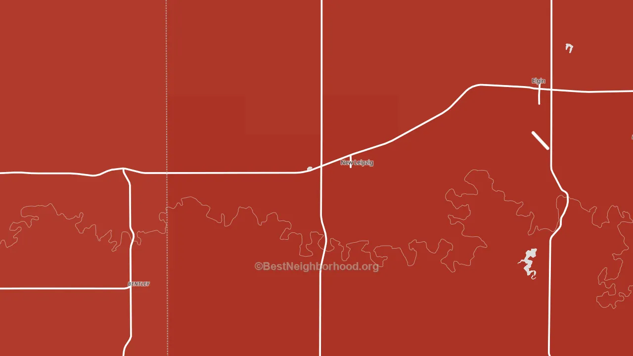 58562, ND block-group political-lean map