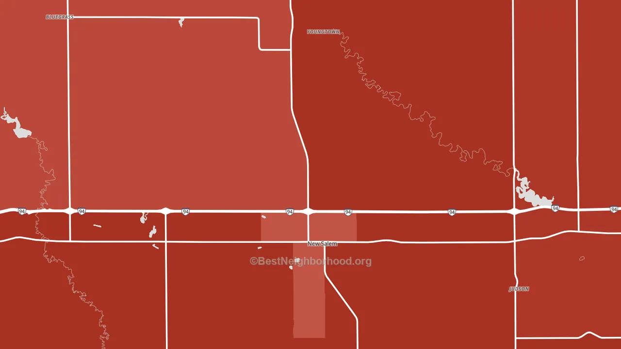 58563, ND block-group political-lean map