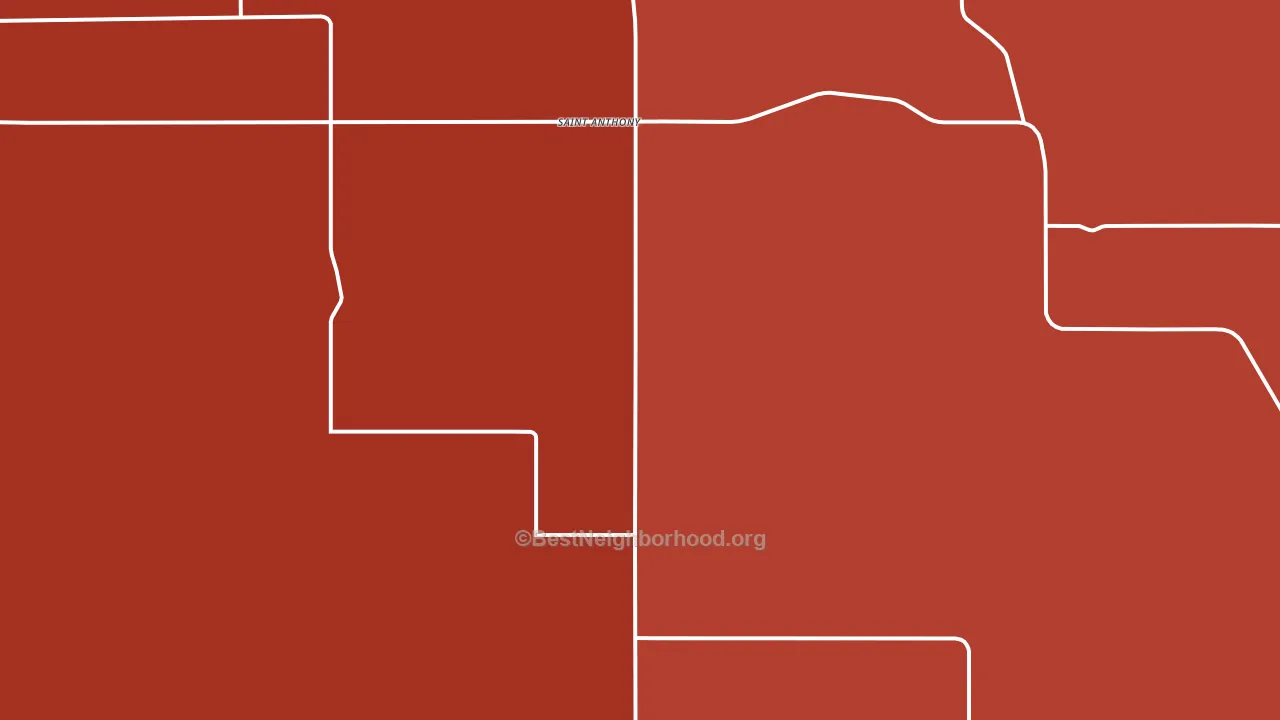 58566, ND block-group political-lean map