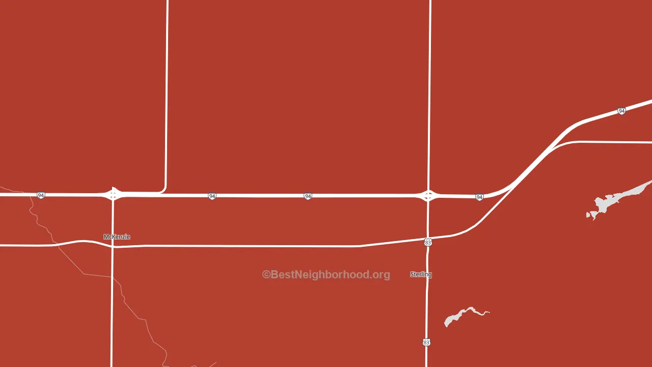 58572, ND block-group political-lean map