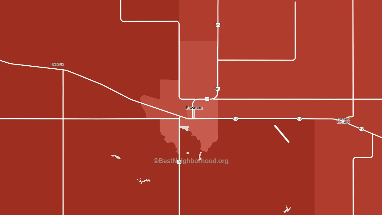 58623, ND block-group political-lean map
