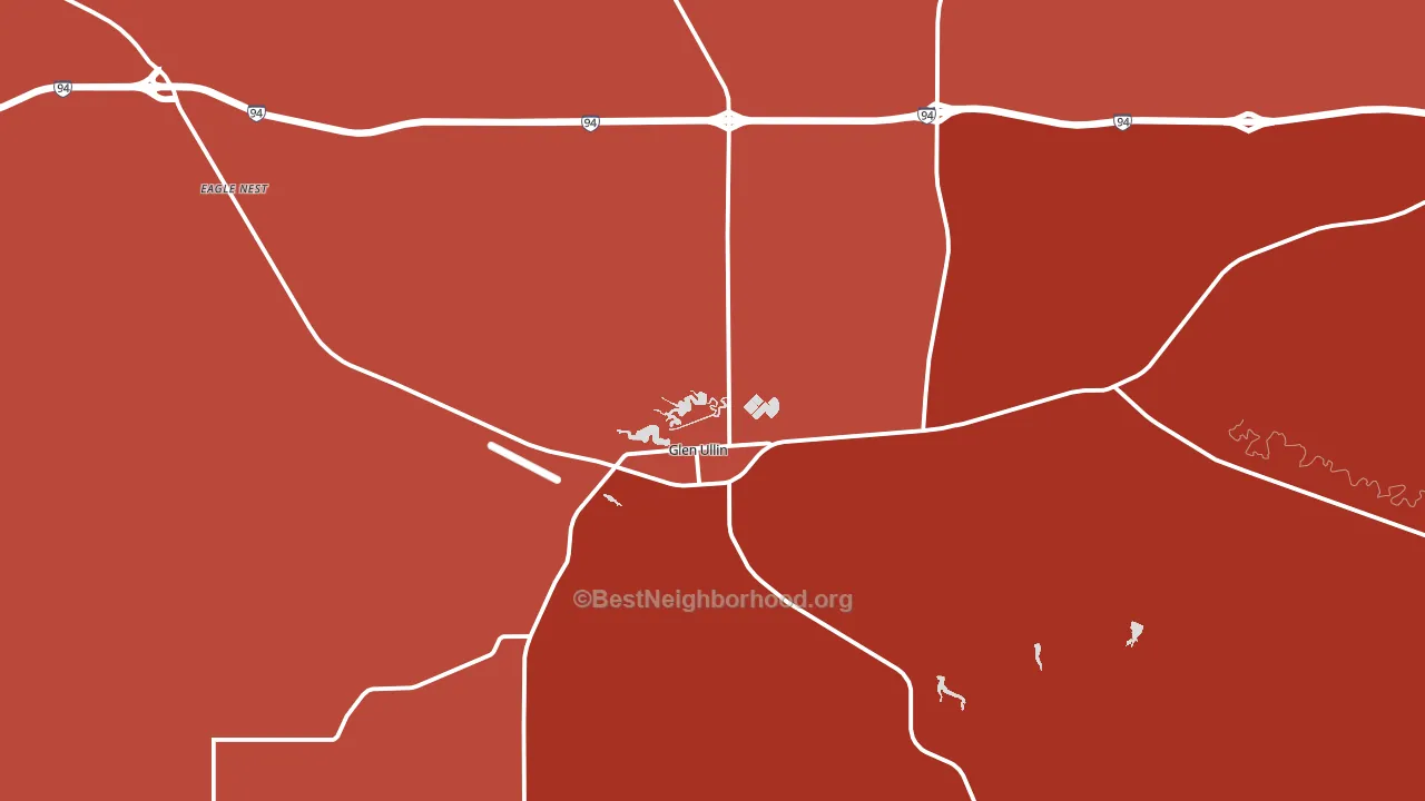 58631, ND block-group political-lean map
