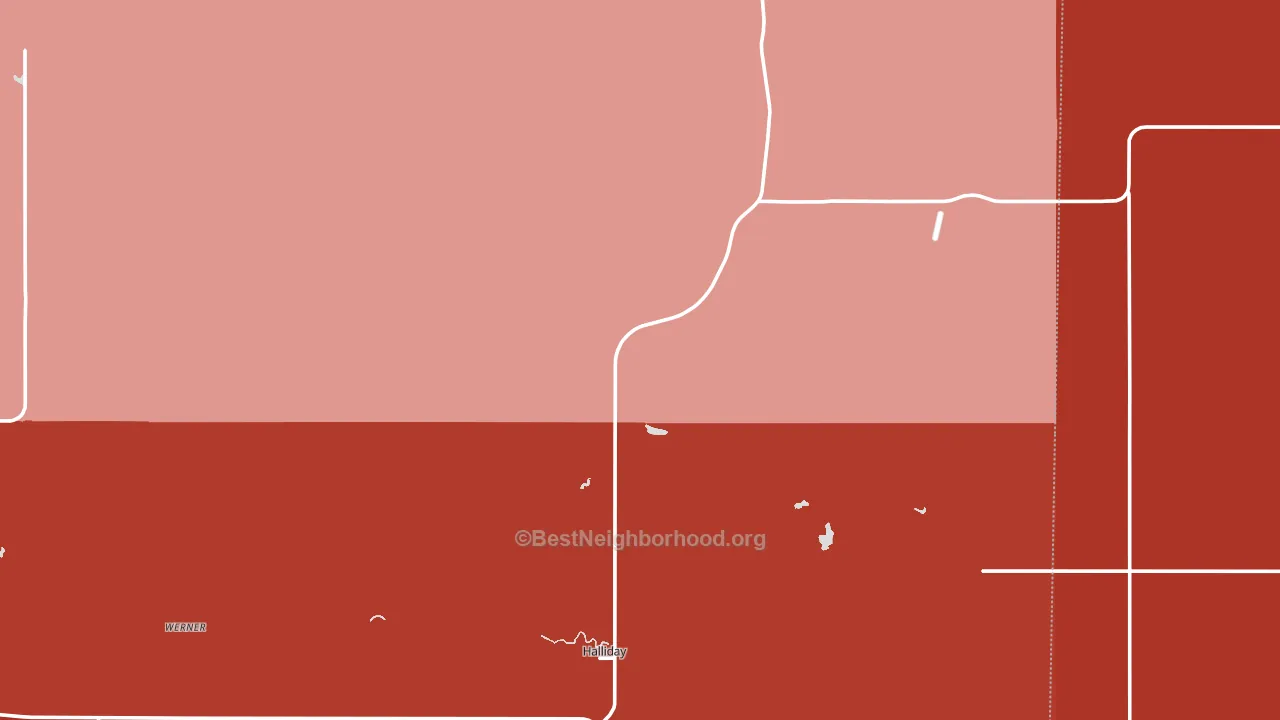 58636, ND block-group political-lean map