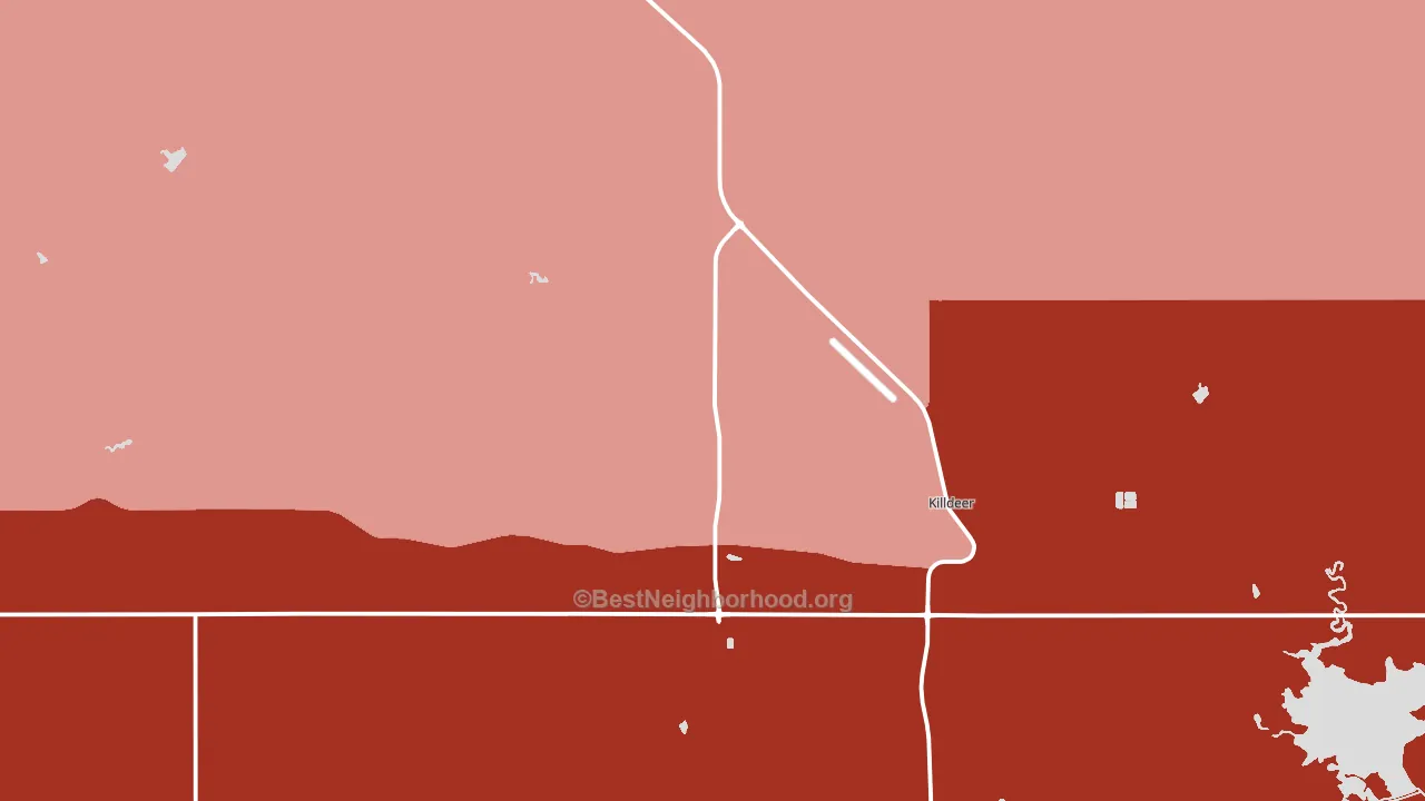 58640, ND block-group political-lean map