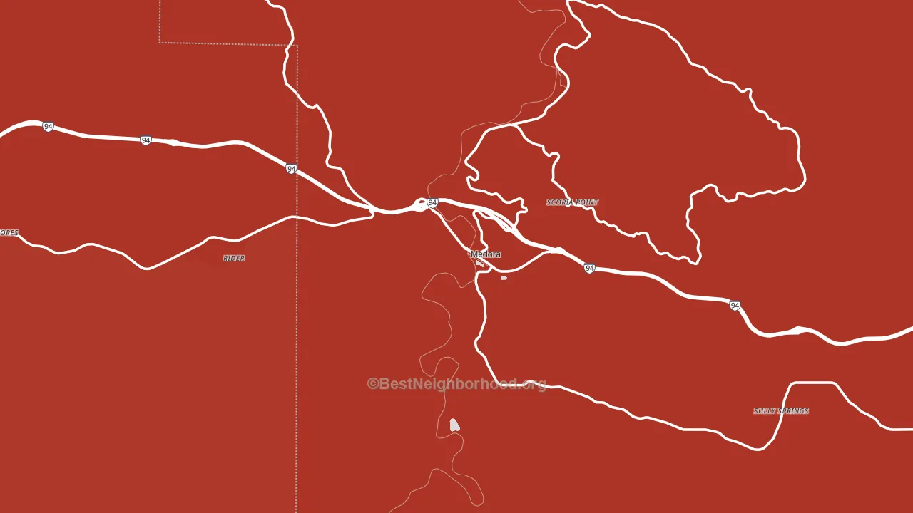 58645, ND block-group political-lean map
