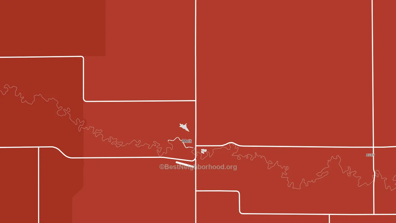 58646, ND block-group political-lean map