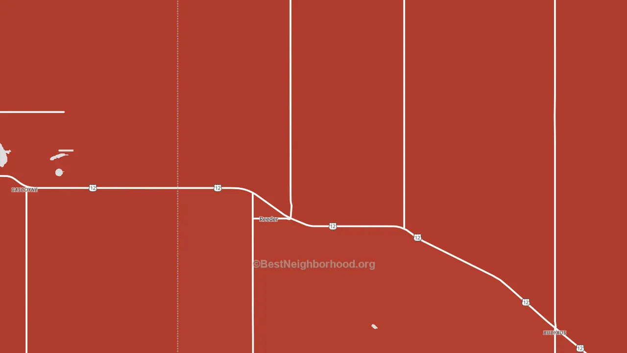 58649, ND block-group political-lean map