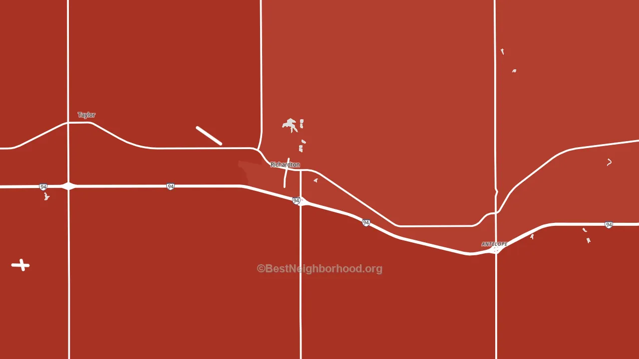 58652, ND block-group political-lean map