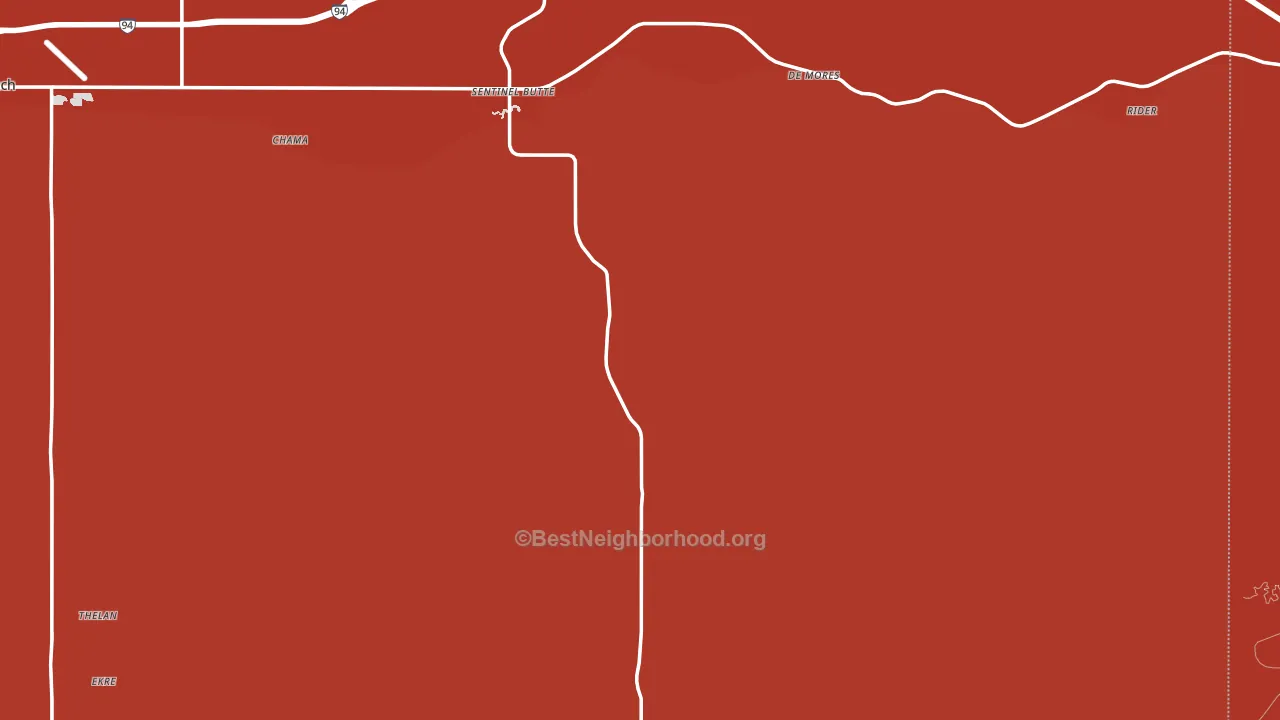 58654, ND block-group political-lean map