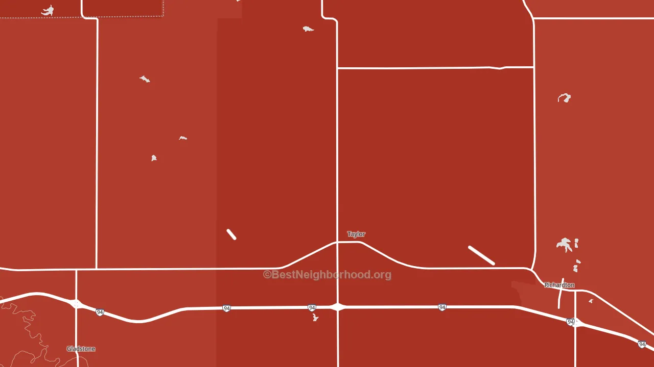 58656, ND block-group political-lean map