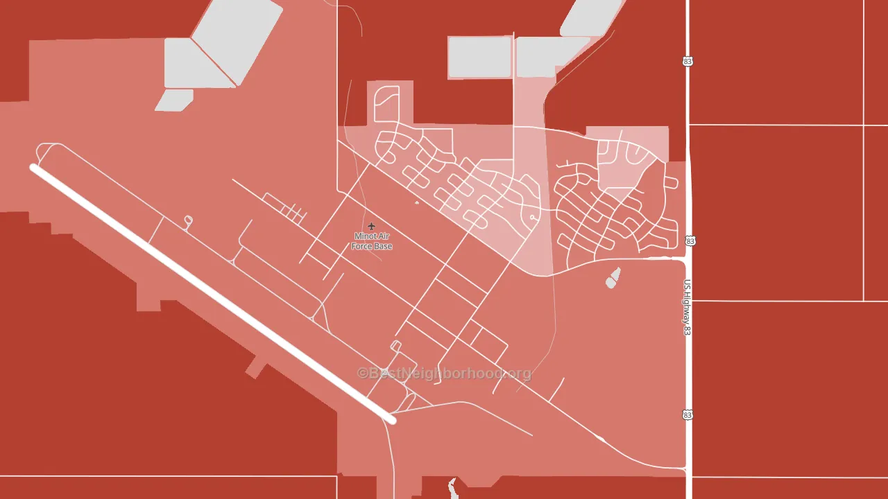 58705, ND block-group political-lean map