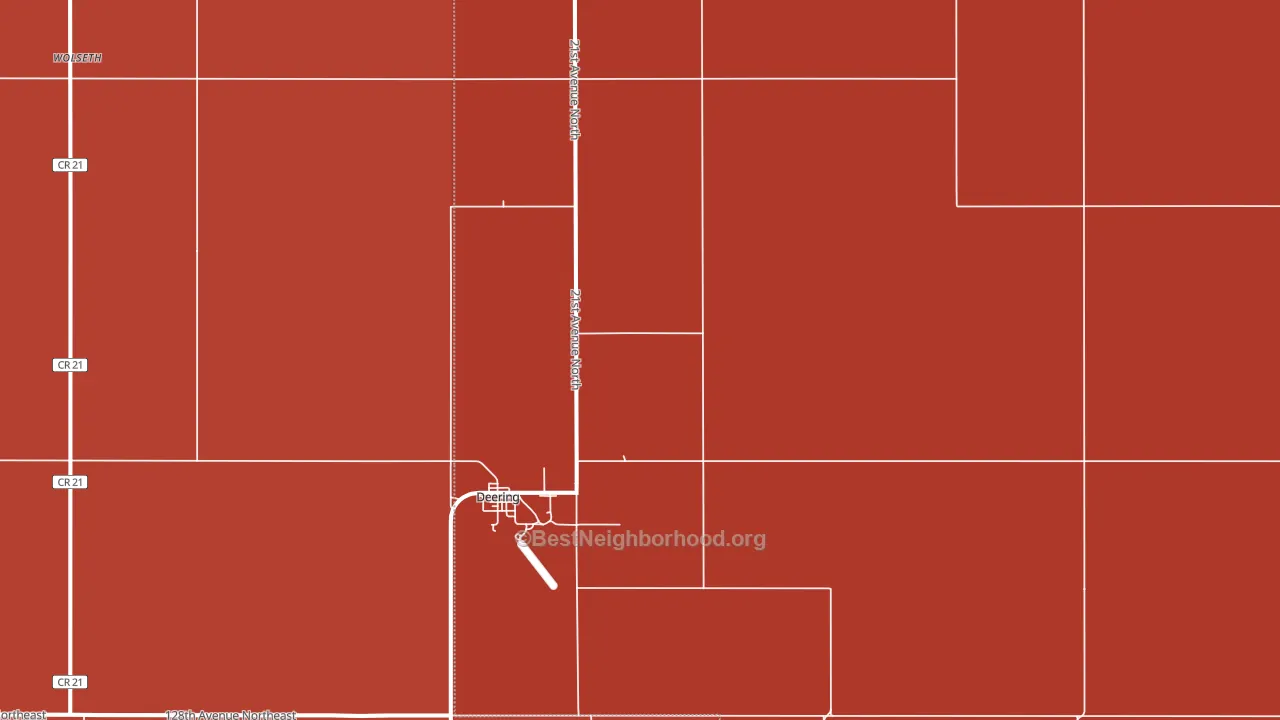 58731, ND block-group political-lean map