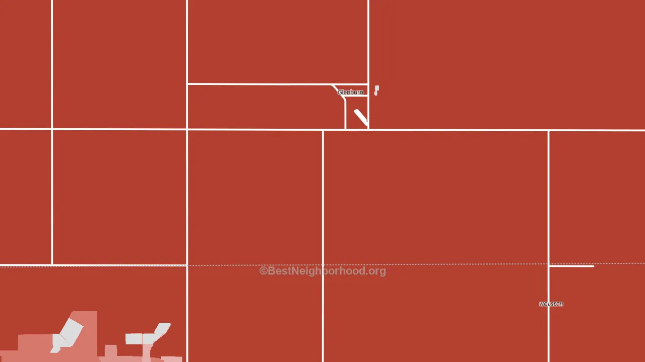 58740, ND block-group political-lean map