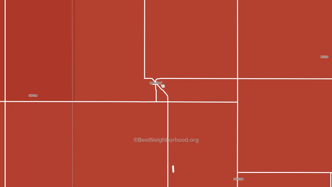 58750, ND block-group political-lean map
