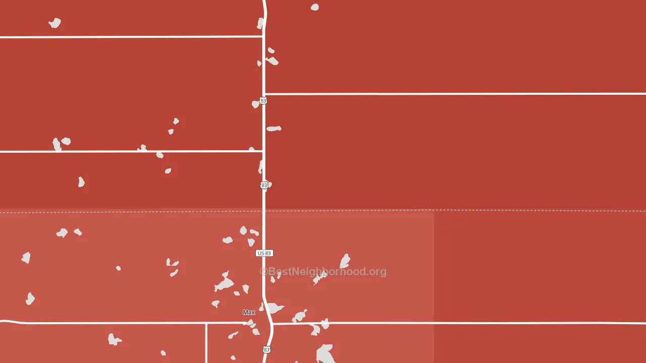58759, ND block-group political-lean map