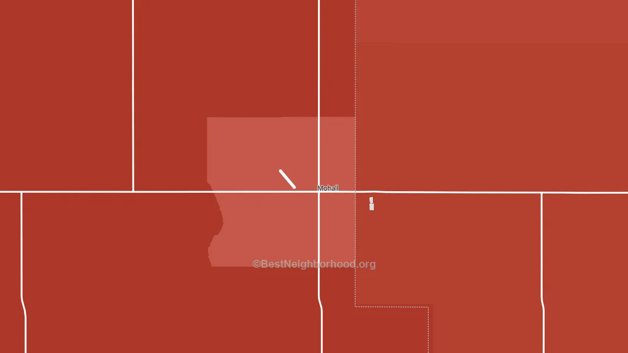 58761, ND block-group political-lean map