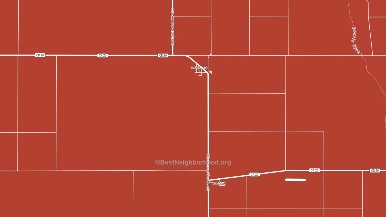 58762, ND block-group political-lean map