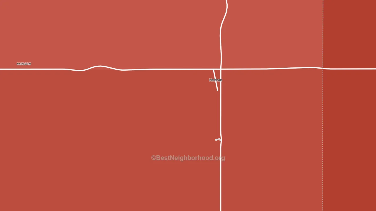 58765, ND block-group political-lean map
