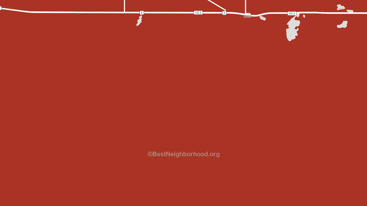 58776, ND block-group political-lean map