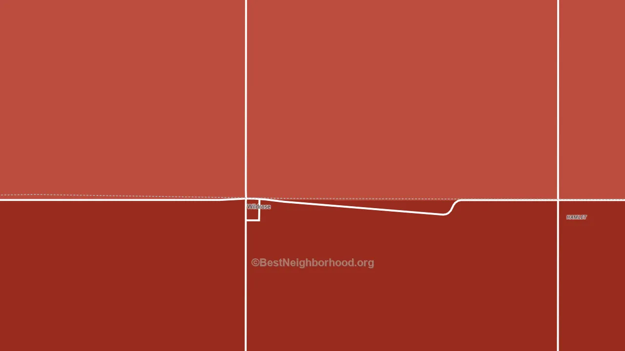 58795, ND block-group political-lean map
