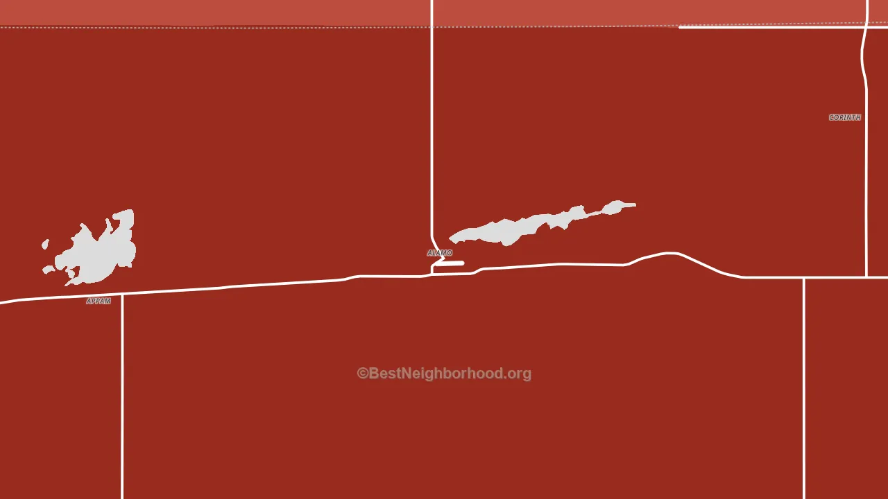 58830, ND block-group political-lean map
