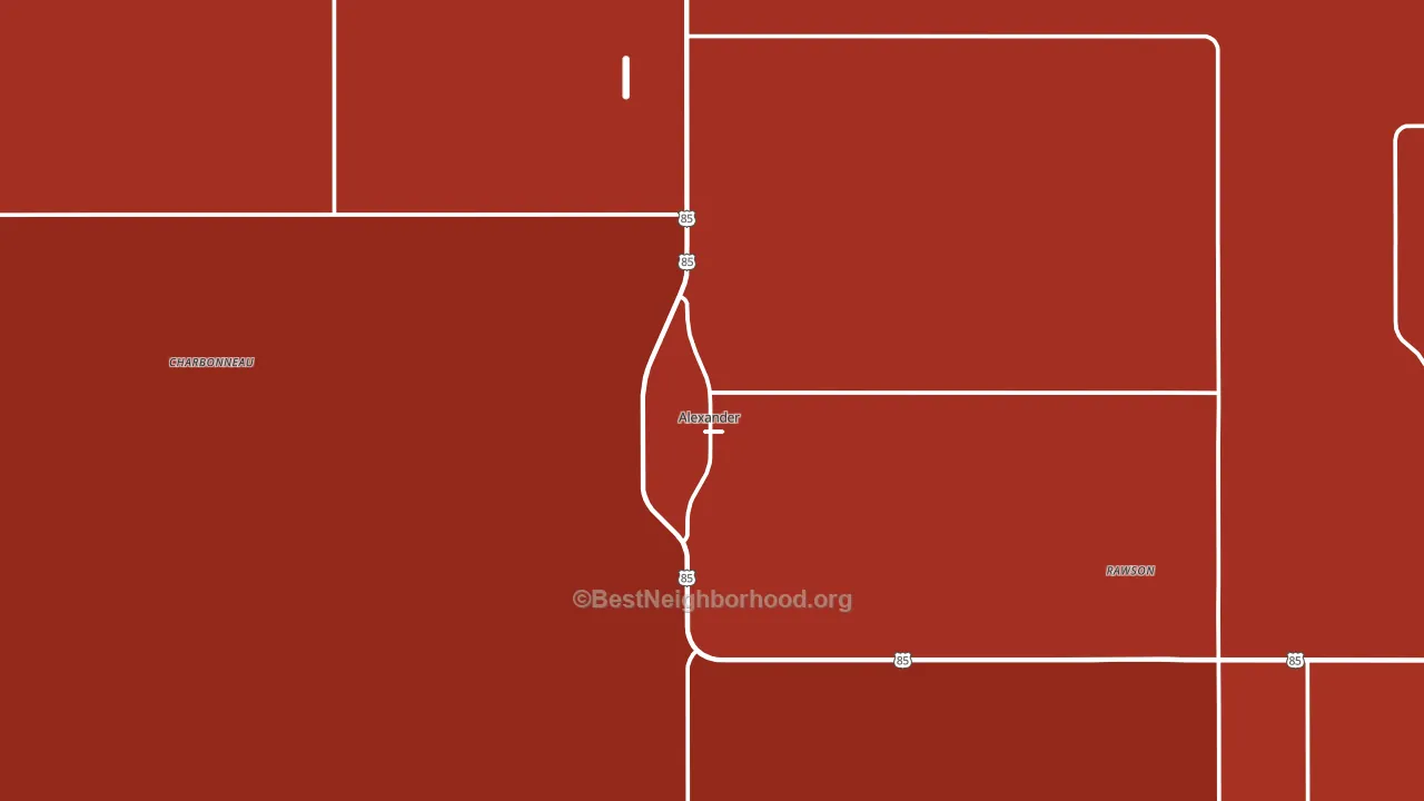 58831, ND block-group political-lean map