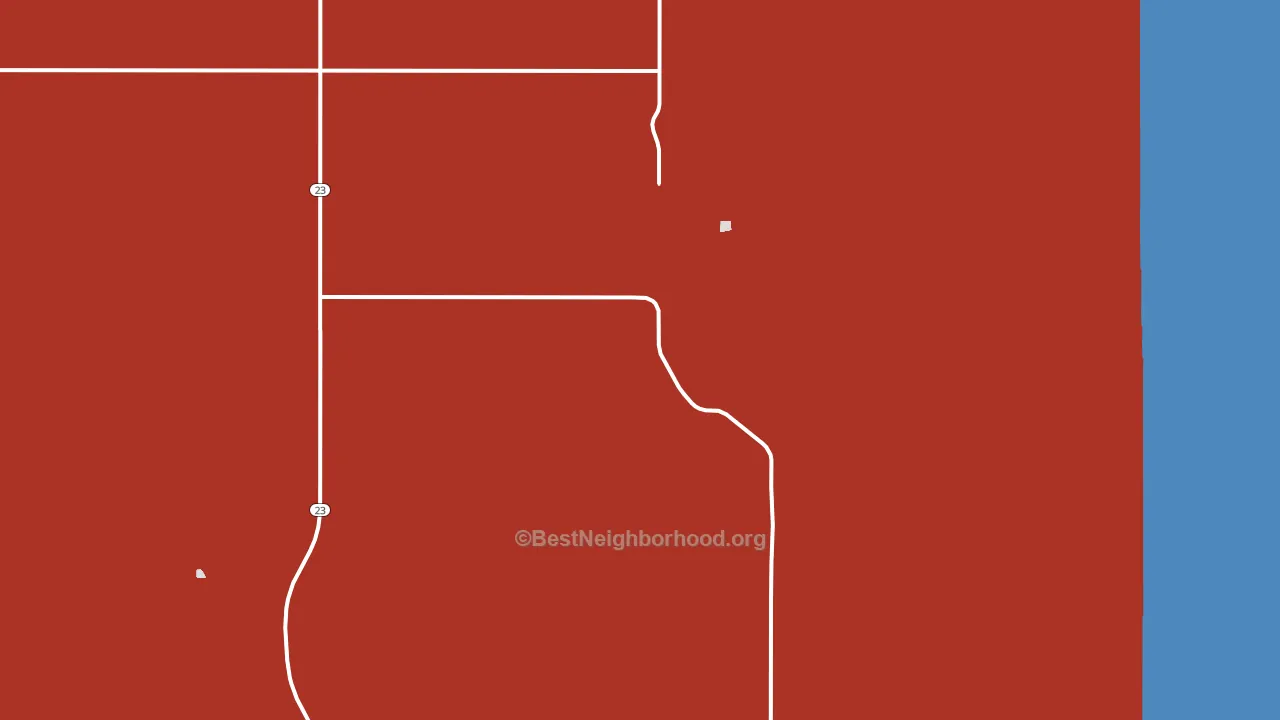 58847, ND block-group political-lean map