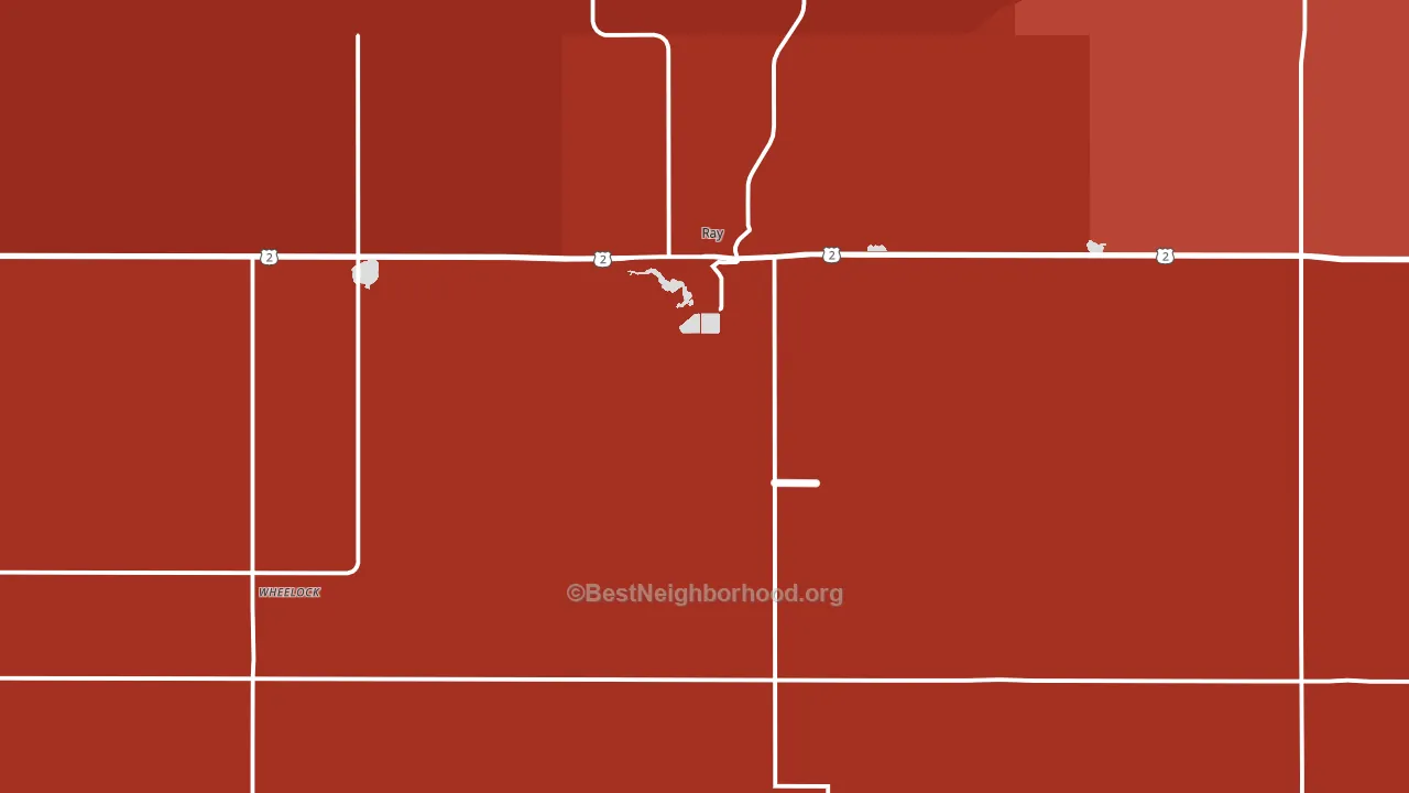 58849, ND block-group political-lean map
