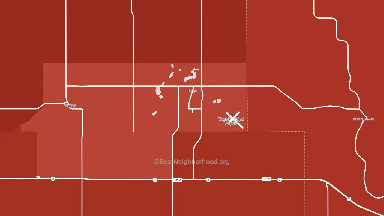58852, ND block-group political-lean map