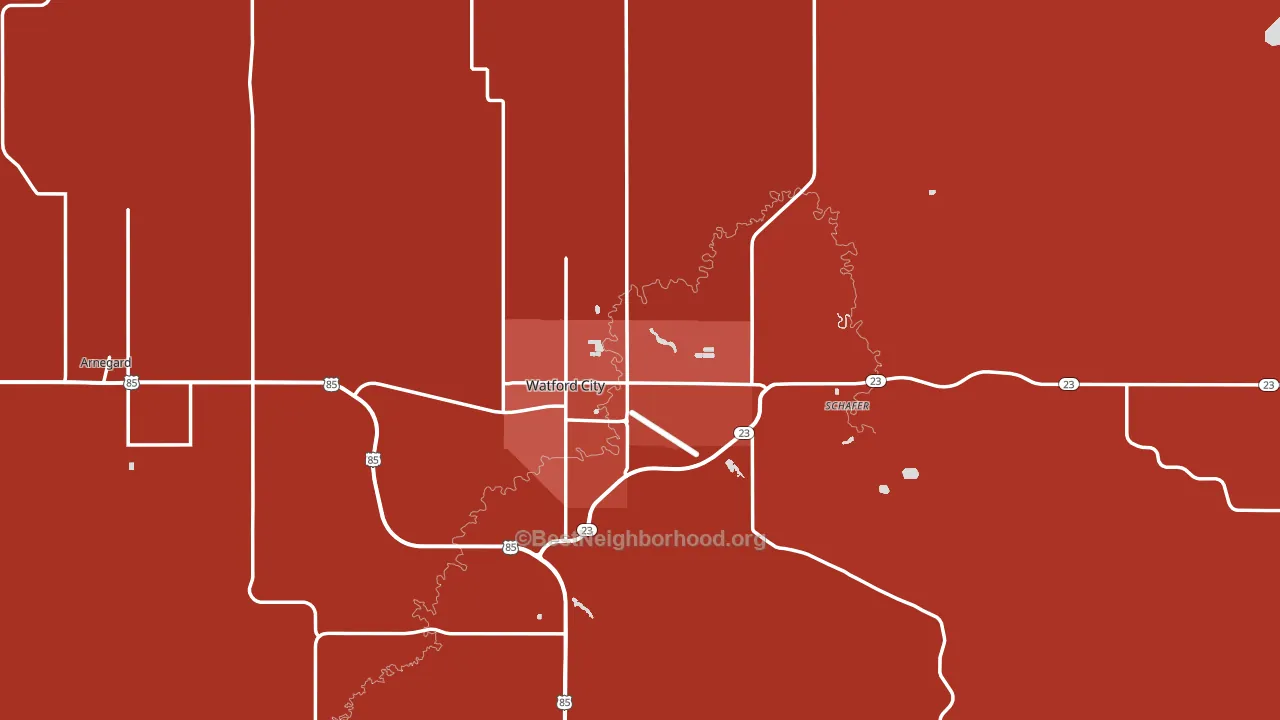 58854, ND block-group political-lean map