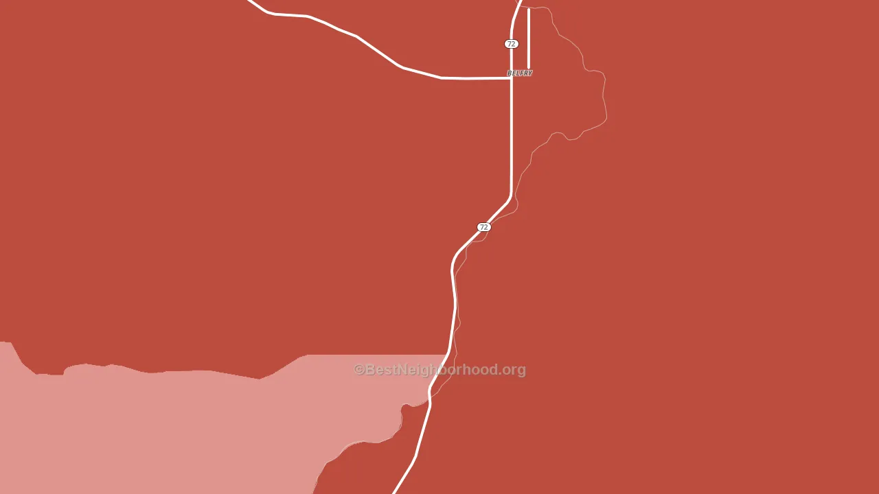 59008, MT block-group political-lean map