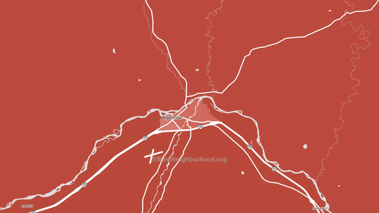 59011, MT block-group political-lean map