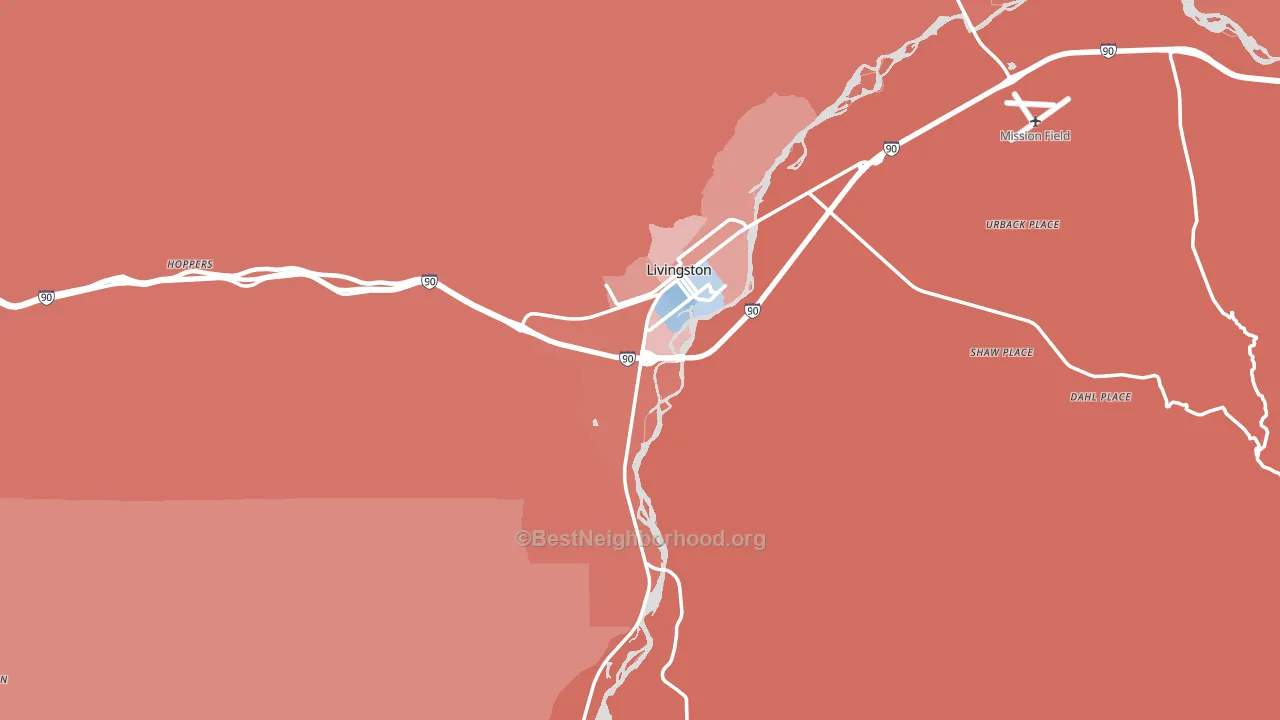 59047, MT block-group political-lean map