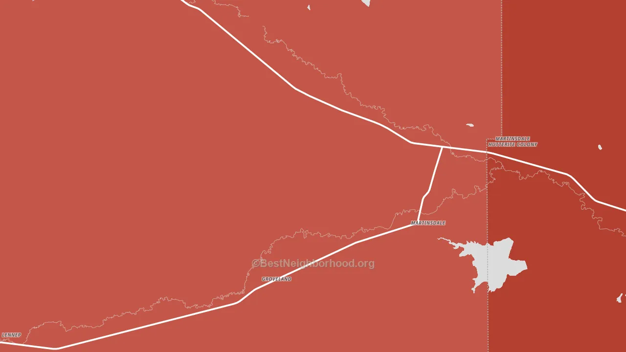 59053, MT block-group political-lean map