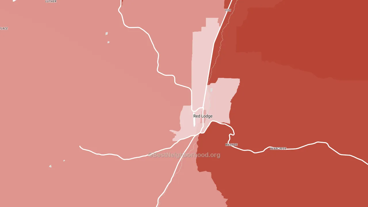 59068, MT block-group political-lean map