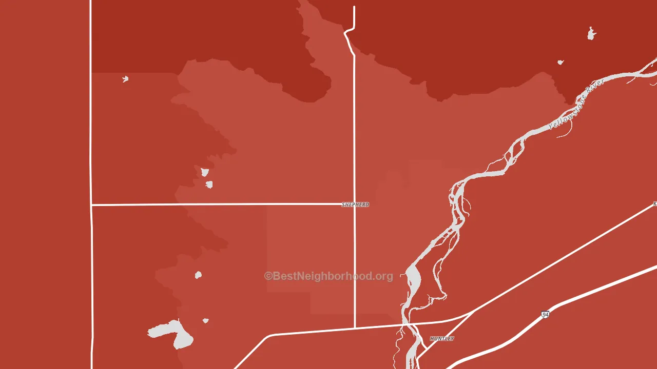 59079, MT block-group political-lean map