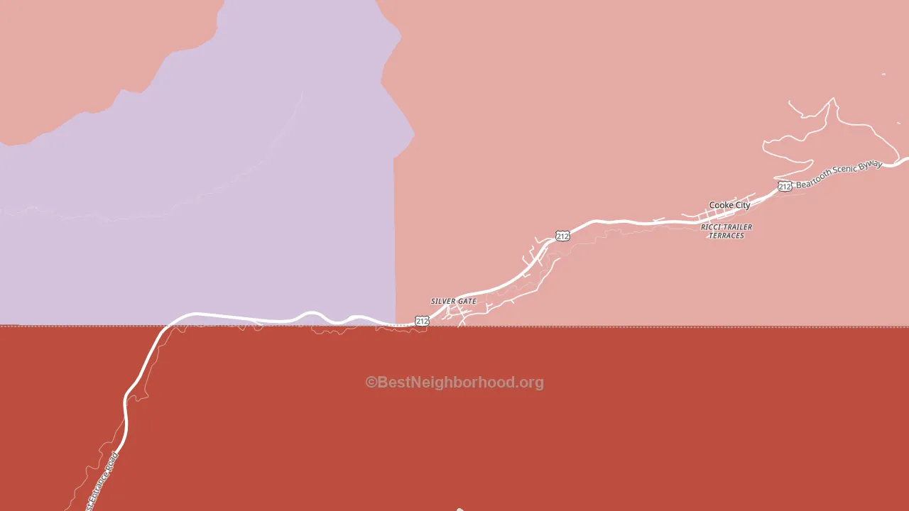 59081, MT block-group political-lean map