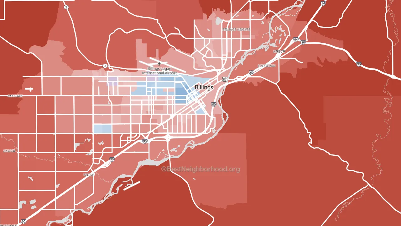 59101, MT block-group political-lean map