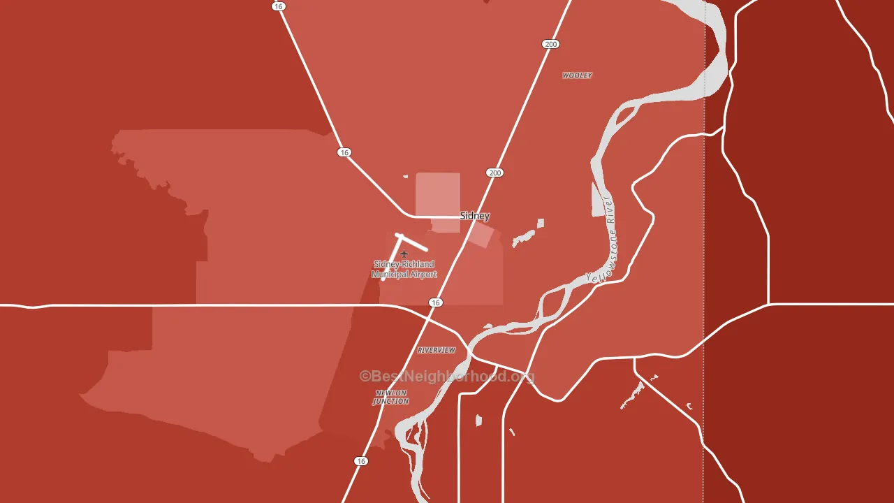 59270, MT block-group political-lean map