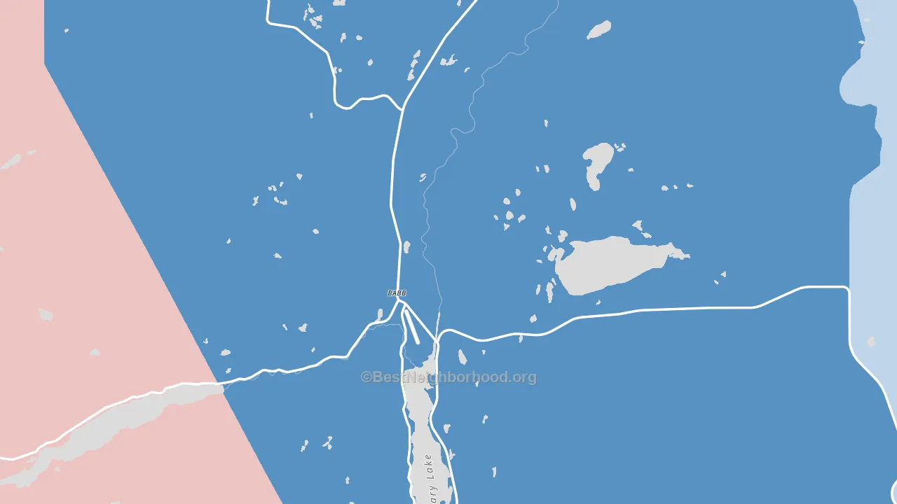 59411, MT block-group political-lean map