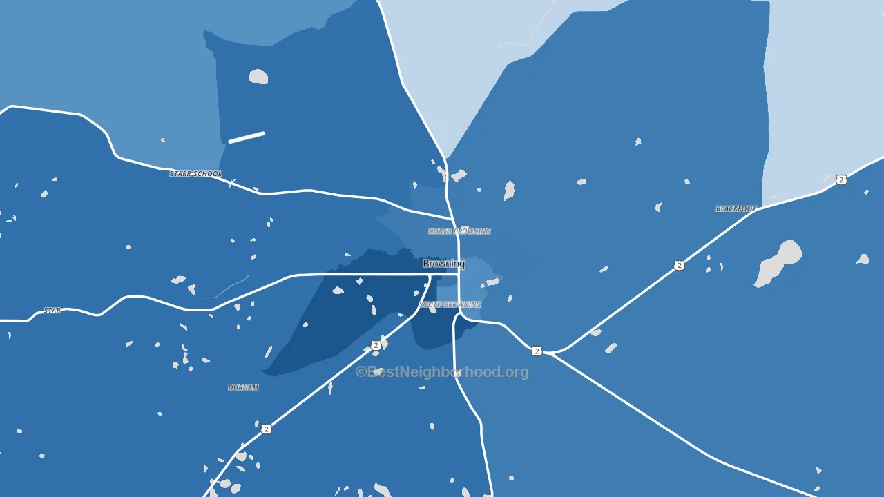 59417, MT block-group political-lean map
