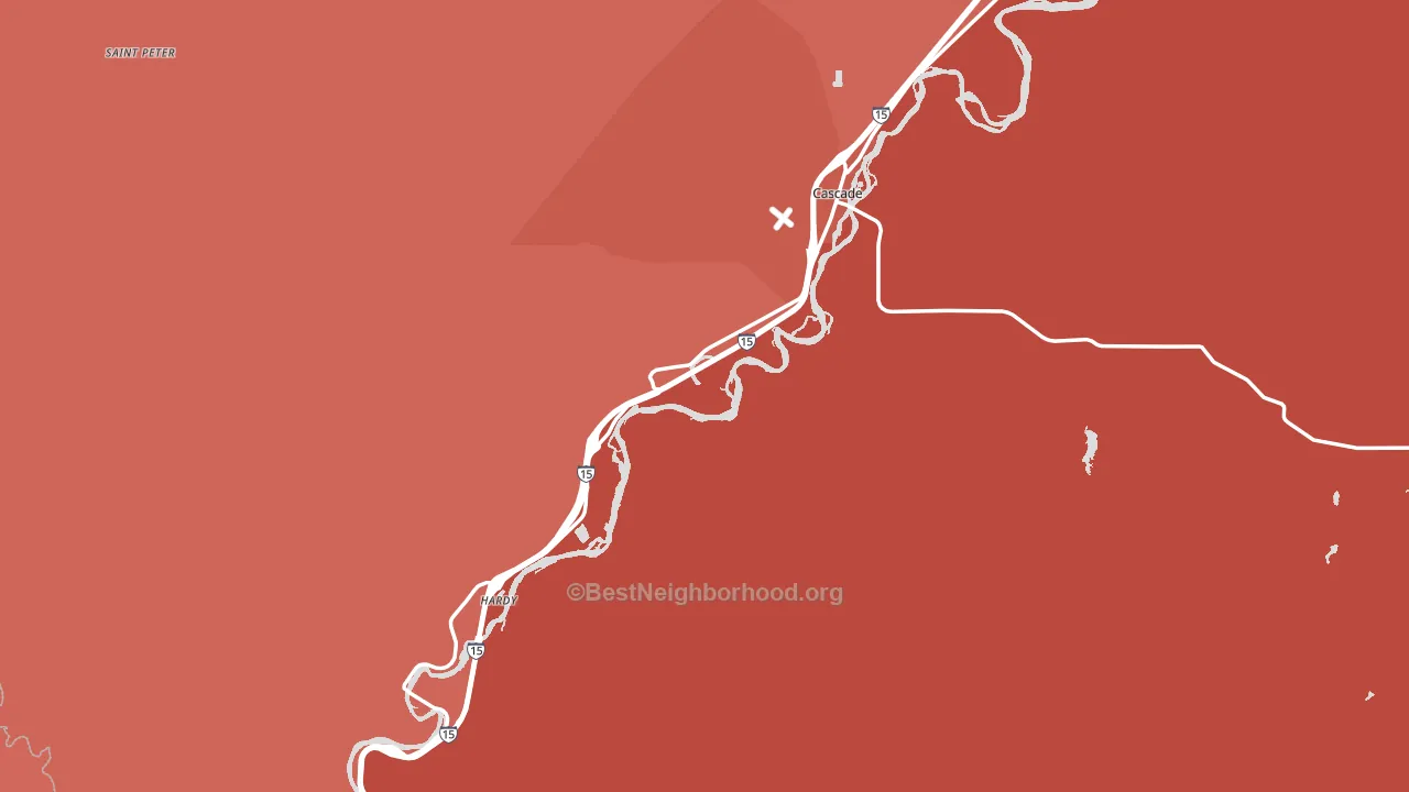 59421, MT block-group political-lean map
