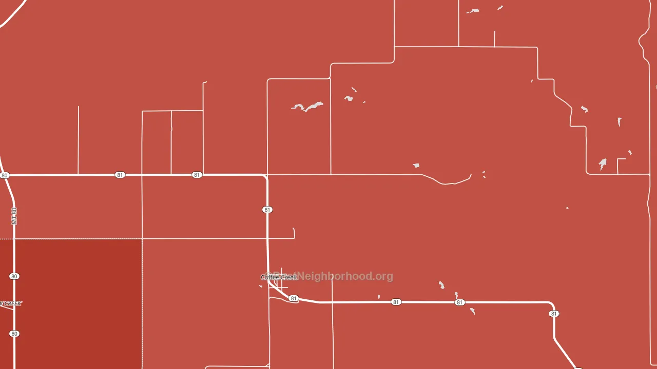 59424, MT block-group political-lean map